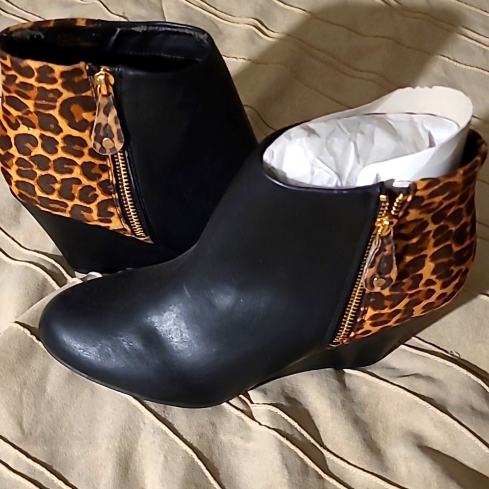 Cheetah Print Booties